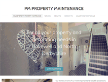 Tablet Screenshot of pmpropertymaintenance.co.uk